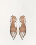 VLOGO GLOW LAMINATED NAPPA SLINGBACK PUMP 80 MM / 3.15 IN. - Image 4